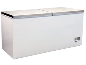 Tiefkhltruhe mit Edelstahl Klappdeckel, 768 Liter, 1850...