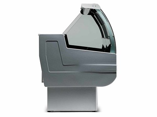K�hltheke mit gebogenem Frontglas und Beleuchtung, 3000x930x1230mm, Umluftk�hlung