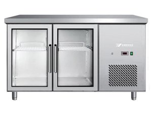 Khltisch, 2 Glastren, Inhalt 300 Liter, BTH 1360 x 700...