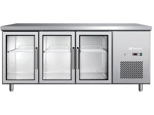 Khltisch, 3 Glastren, Inhalt 450 Liter, BTH 1795 x 700...