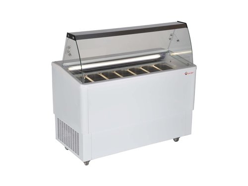 Eistheke Speiseeisvitrine mit Umluftkhlung 1722 x 670 x 1315 mm 9x 5 Liter Eisbehlter