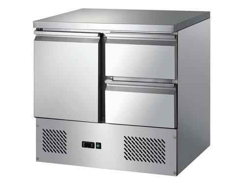 Khltisch mit 1 Tr und 2 Schubladen, Inhalt 257 Liter,...