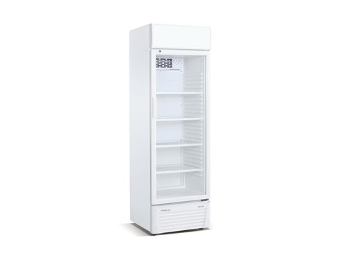 Khlschrank mit Glastr, 336 Liter, 600 x 590 x 1900 mm