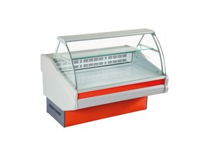 K�hltheke mit gebogenen Hartglas und lackierter...