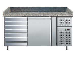 Pizzatisch, 1 Tr, 7 Schubladen, 220 Liter,...