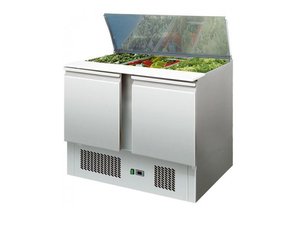 Saladette 302 Liter,2 Tren, 3x GN 1/1, Edelstahl, 1045 x...