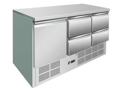 Khltisch mit 1 Tr und 4 Schubladen, Inhalt 400 Liter,...