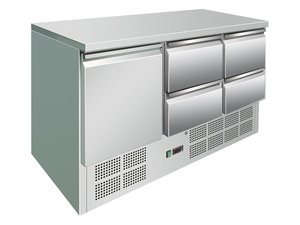 Khltisch mit 1 Tr und 4 Schubladen, Inhalt 400 Liter,...