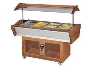 Gastro Buffet HOT f�r 4x GN 1/1, BTH 155 x 90 x 135 cm