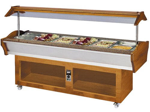Gastro Buffet HOT fr 6x GN 1/1, BTH 220 x 90 x 135 cm