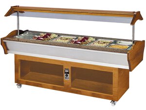 Gastro Buffet HOT f�r 6x GN 1/1, BTH 220 x 90 x 135 cm