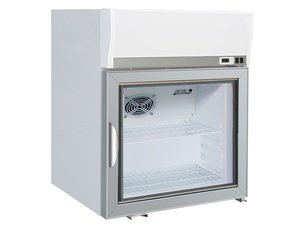 Aufsatzgetr�nkek�hler, wei�, Inhalt 68 Liter, 570x550x730 mm