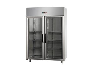 Edelstahl Tiefk�hlschrank, Inhalt 1200 Liter, 2...