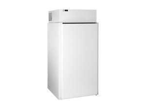 Tiefk�hlzelle wei�, mit Aggregat und Boden, 60er...