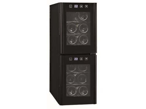 Weinkhlschrank, 2 Zonen, fr 12 Flaschen, 2 Tren, BTH...