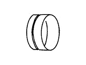 Rohrverbinder/Muffe, 320x320x85 mm, fr 315er Rohre
