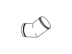 45 Bogen, 327x375x403mm, fr 315er Rohre