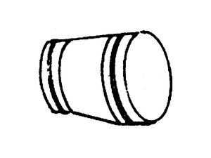 Reduzierung, asymetrisch, 265x265x140mm,