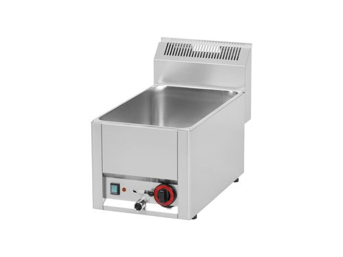 Elektro Bain Marie, mit Fettablasshahn, 330x600x290 mm