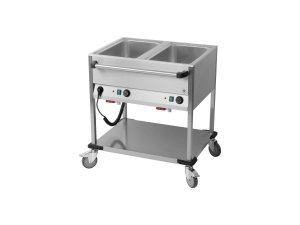 Bain Marie Wagen mit 2 Becken fr 1/1 GN, BTH 850x700x900 mm