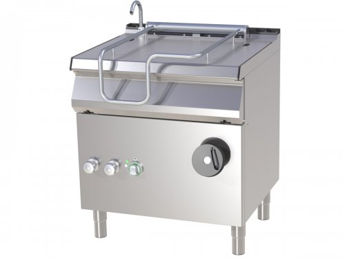 Kippbratpfanne Gas, mit Eisen-Tiegel, Inhalt 50 Liter,...