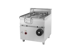 Kippbratpfanne Elektro, Stahl-Tiegel, 80 Liter, manuelle...