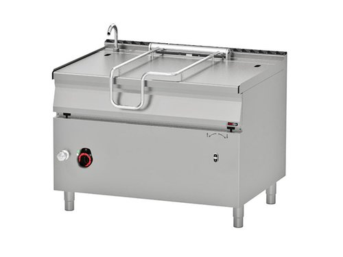 Kippbratpfanne Elektro, Stahl-Tiegel, 120 Liter, elektrische Kippvorrichtung, 120 x 90 x 90 cm