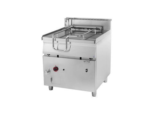 Kippbratpfanne Gas, Edelstahl-Tiegel, 80 Liter,...