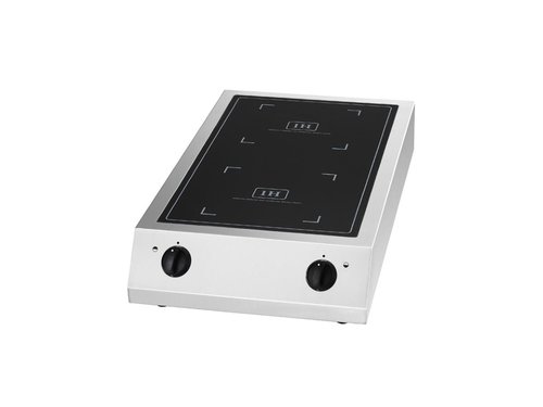 Induktions-Kochfeld mit 2 Kochflchen 7 kW 405x700x138 mm