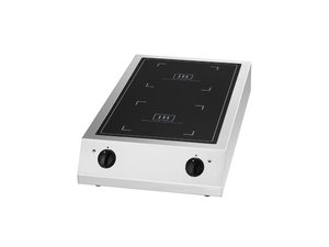 Induktions-Kochfeld mit 2 Kochflchen 7 kW 405x700x138 mm