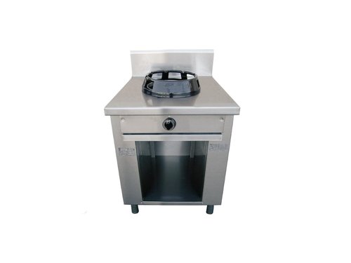 Allgas Chinaherd Edelstahl mit 1 Kochstelle auf offenem...