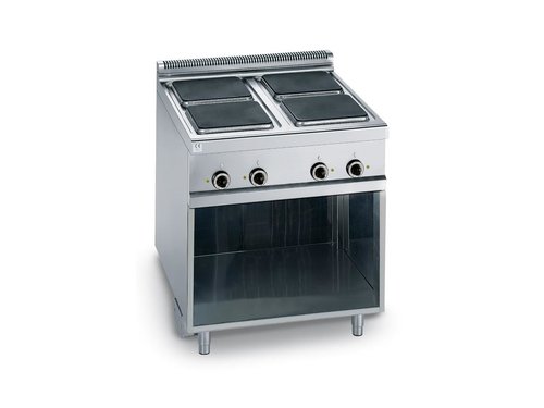 Elektroherd mit 4 Viereckkochplatten 14 kW, 800 x 900 x...