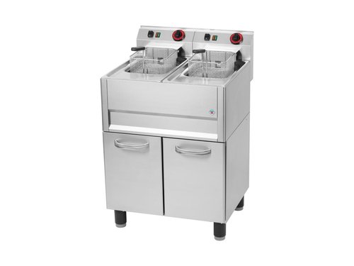Elektro Fritteuse, 2x 8 Liter, 660x600x900 mm, 2x 6 kW...