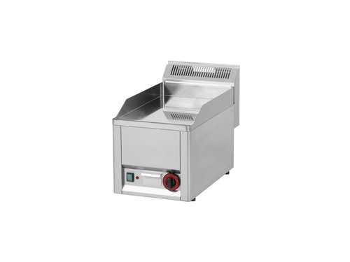 Elektro-Griddleplatte, glatt, verchromt, 330x600x290mm 230V