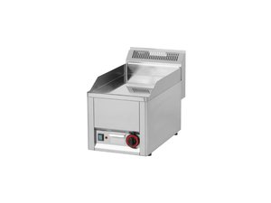 Elektro-Griddleplatte, glatt, verchromt, 330x600x290mm 230V