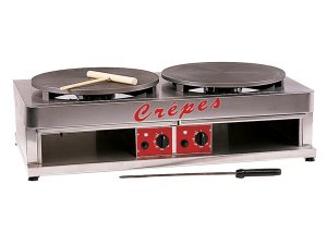 Cr�pes-Eisen, Gas, mit 2 Backfl�chen, BTH 90 x 48 x 27 cm