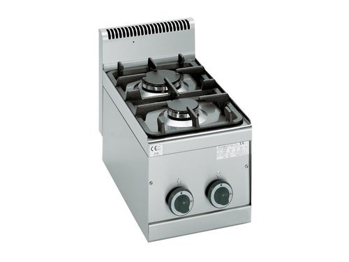 Bertos G6F2B Gas Kochfeld 2 Flammen 6,2 kW 300 x 600 x...