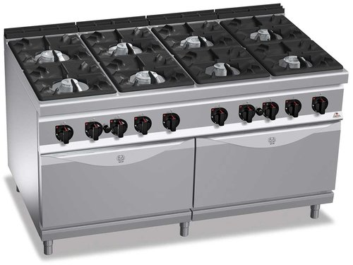 Gasherd 8 Flammen 84,6 KW mit 2 Gasbackfen...