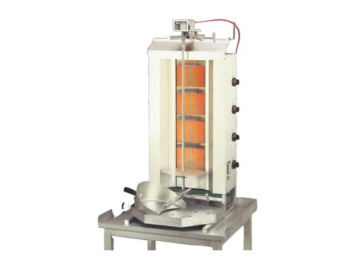 Gas-Gyrosger�t Potis GD4, komplett mit Fettwanne, 4 Brenner, 14 kW Propangas