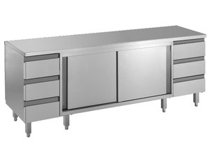 Arbeitsschrank 1800x600x850 mm mit Schubladenblock rechts...